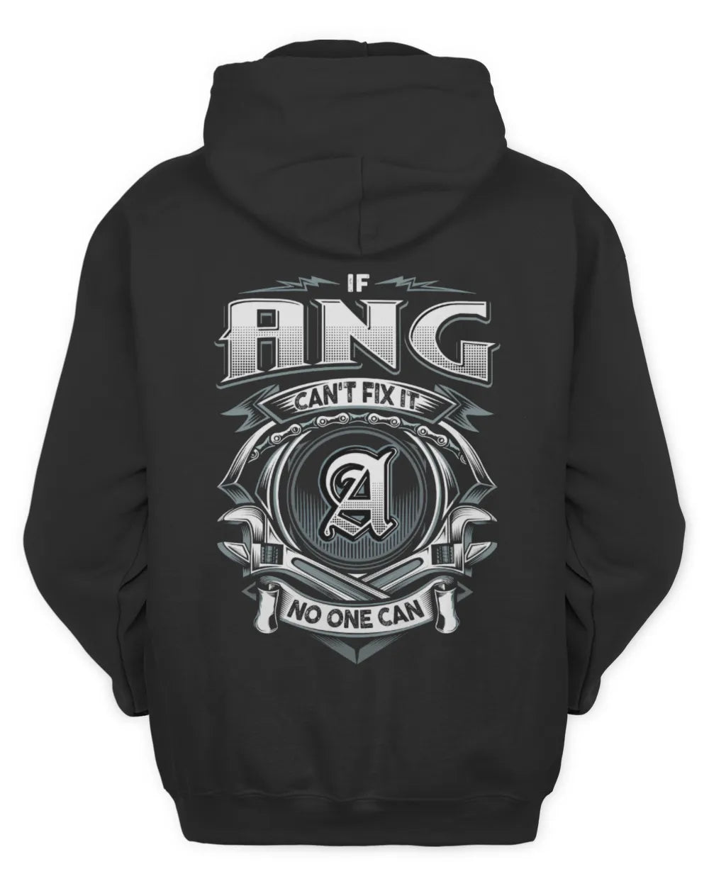 ANG AP81-K4-626 - Personalized Ahmed Quote Apparel “If Ahmed Can't Fix It, No One Can” - Unisex Hoodie - Black