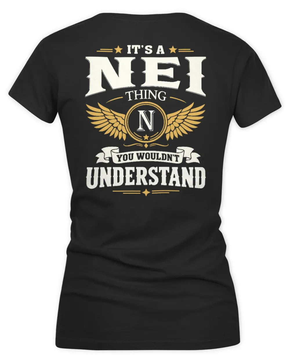 NEI KT06-M008 It’s a [NAME] Thing – You Wouldn’t Understand | Personalized Vintage T-Shirt - Women's V-Neck T-Shirt - Black