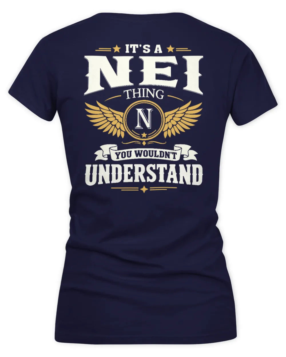 NEI KT06-M008 It’s a [NAME] Thing – You Wouldn’t Understand | Personalized Vintage T-Shirt - Women's V-Neck T-Shirt - Navy