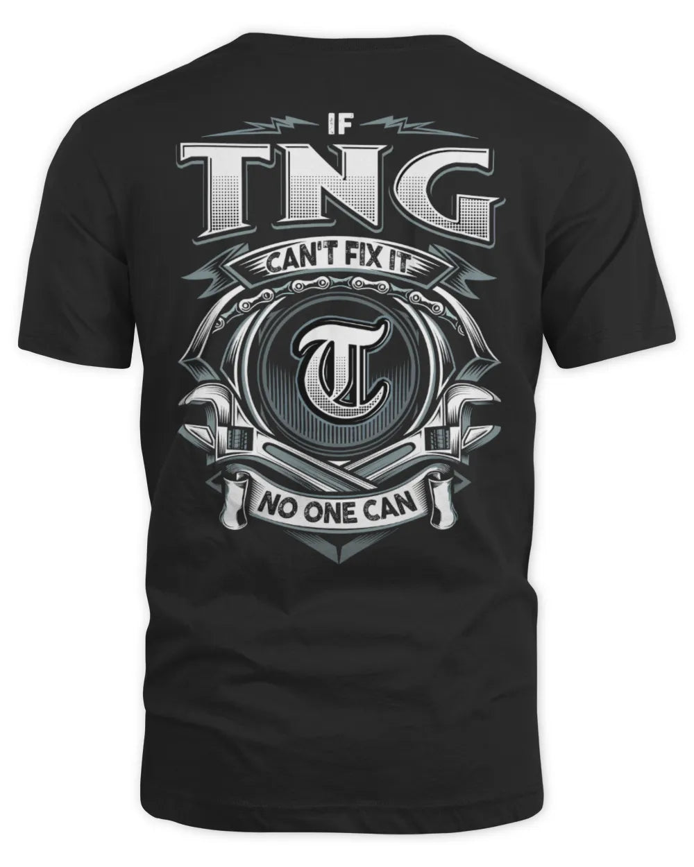 TNG AP81-K4-626 - Personalized Ahmed Quote Apparel “If Ahmed Can't Fix It, No One Can” - Unisex Standard T-Shirt - Black