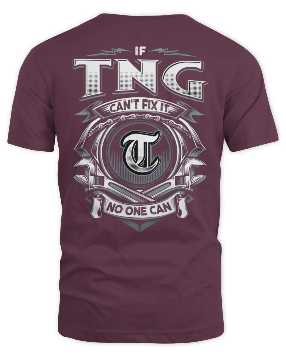 TNG AP81-K4-626 - Personalized Ahmed Quote Apparel “If Ahmed Can't Fix It, No One Can” - Unisex Standard T-Shirt - Maroon