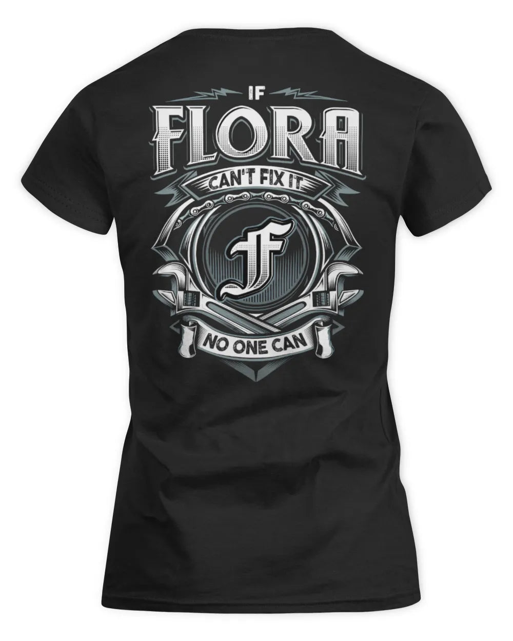FLORA AP81-K4-626 - Personalized Ahmed Quote Apparel “If Ahmed Can't Fix It, No One Can” - Women's Standard T-Shirt - Black