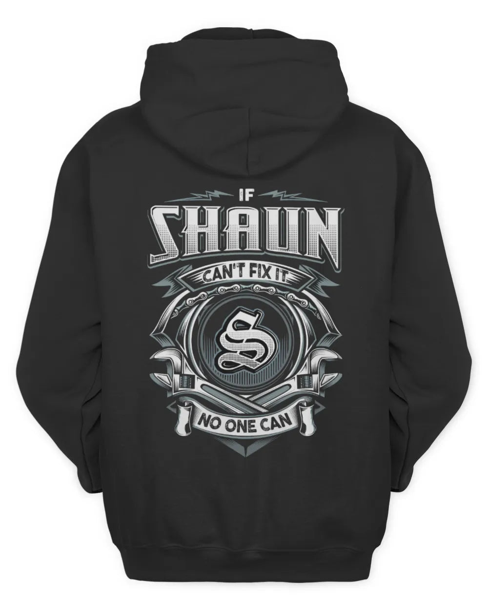 SHAUN AP81-K4-626 - Personalized Ahmed Quote Apparel “If Ahmed Can't Fix It, No One Can” - Unisex Hoodie - Black