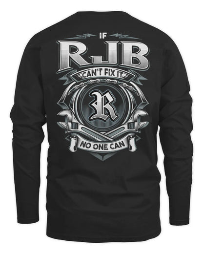 RJB AP81-K4-626 - Personalized Ahmed Quote Apparel “If Ahmed Can't Fix It, No One Can” - Men's Long Sleeved T-Shirt - Black