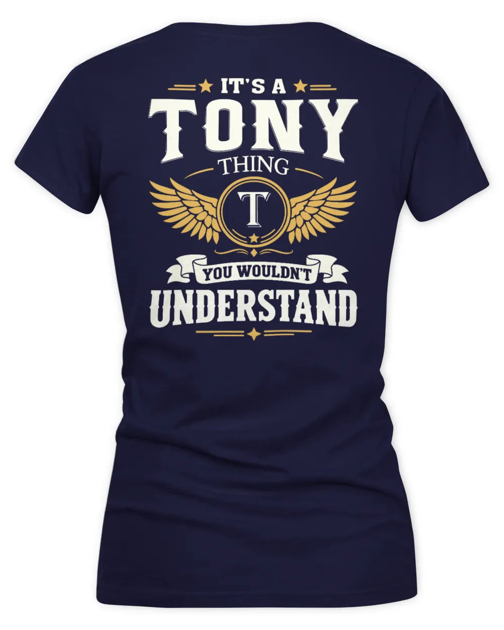 TONY KT06-M008 It’s a [NAME] Thing – You Wouldn’t Understand | Personalized Vintage T-Shirt - Women's V-Neck T-Shirt - Navy