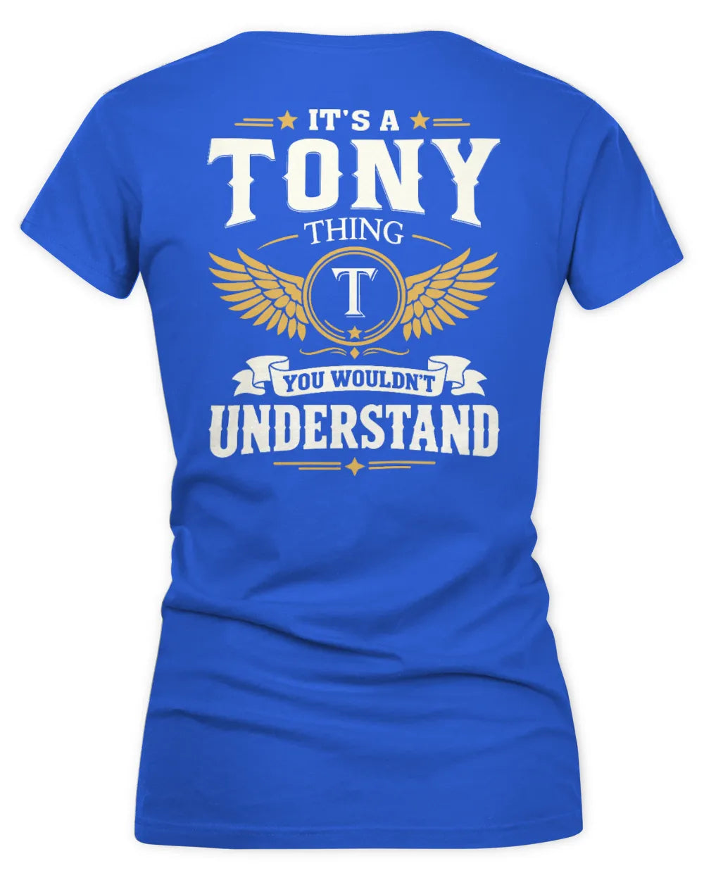 TONY KT06-M008 It’s a [NAME] Thing – You Wouldn’t Understand | Personalized Vintage T-Shirt - Women's V-Neck T-Shirt - Royal