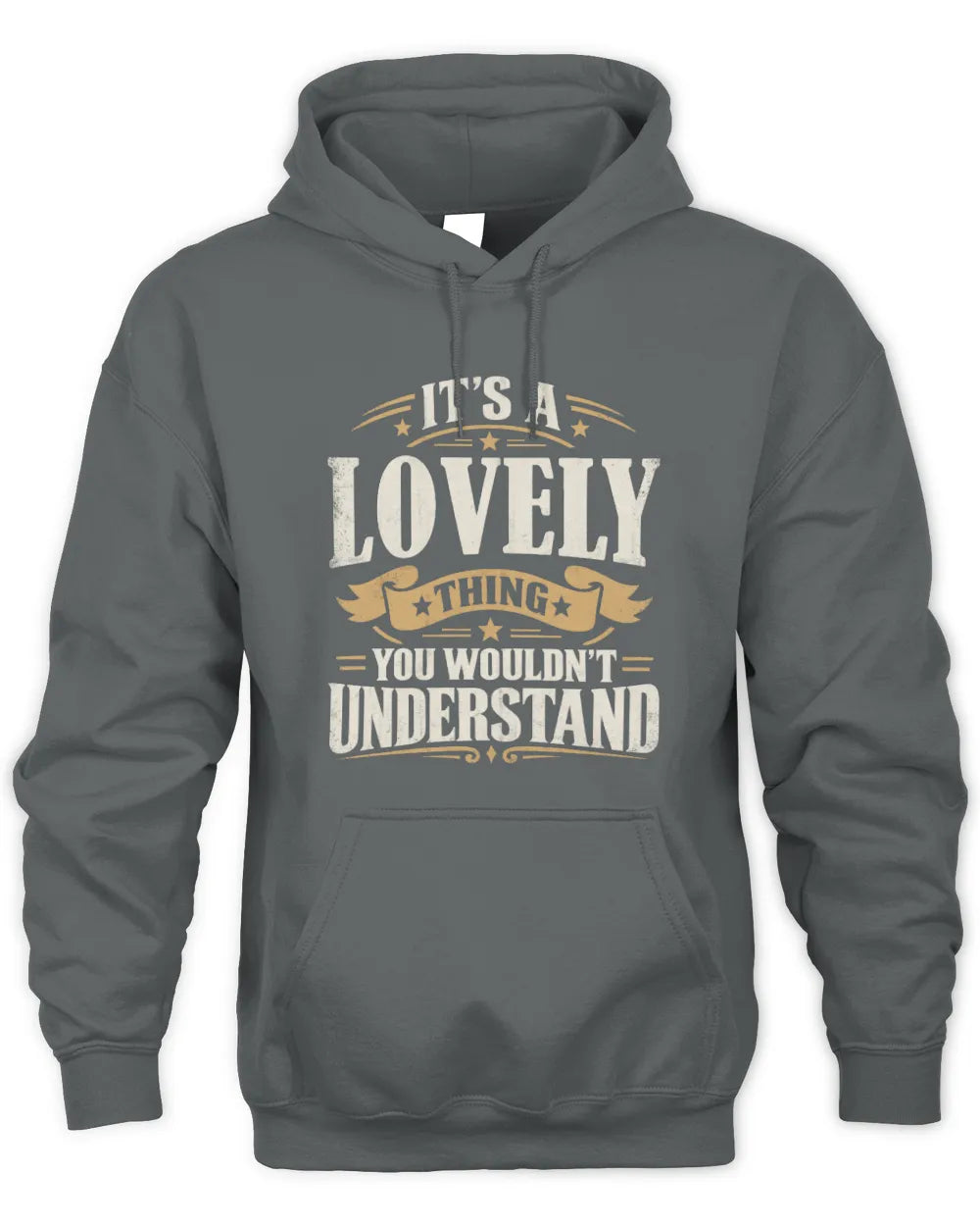 LOVELY P08 TH51 - Personalized “It’s a/an [NAME] Thing – You Wouldn’t Understand” Shirt - Unisex Hoodie - Charcoal