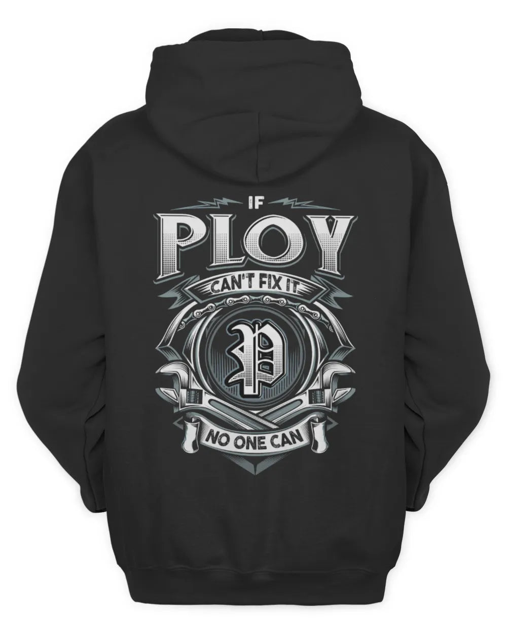 PLOY AP81-K4-626 - Personalized Ahmed Quote Apparel “If Ahmed Can't Fix It, No One Can” - Unisex Hoodie - Black
