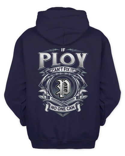 PLOY AP81-K4-626 - Personalized Ahmed Quote Apparel “If Ahmed Can't Fix It, No One Can” - Unisex Hoodie - Navy