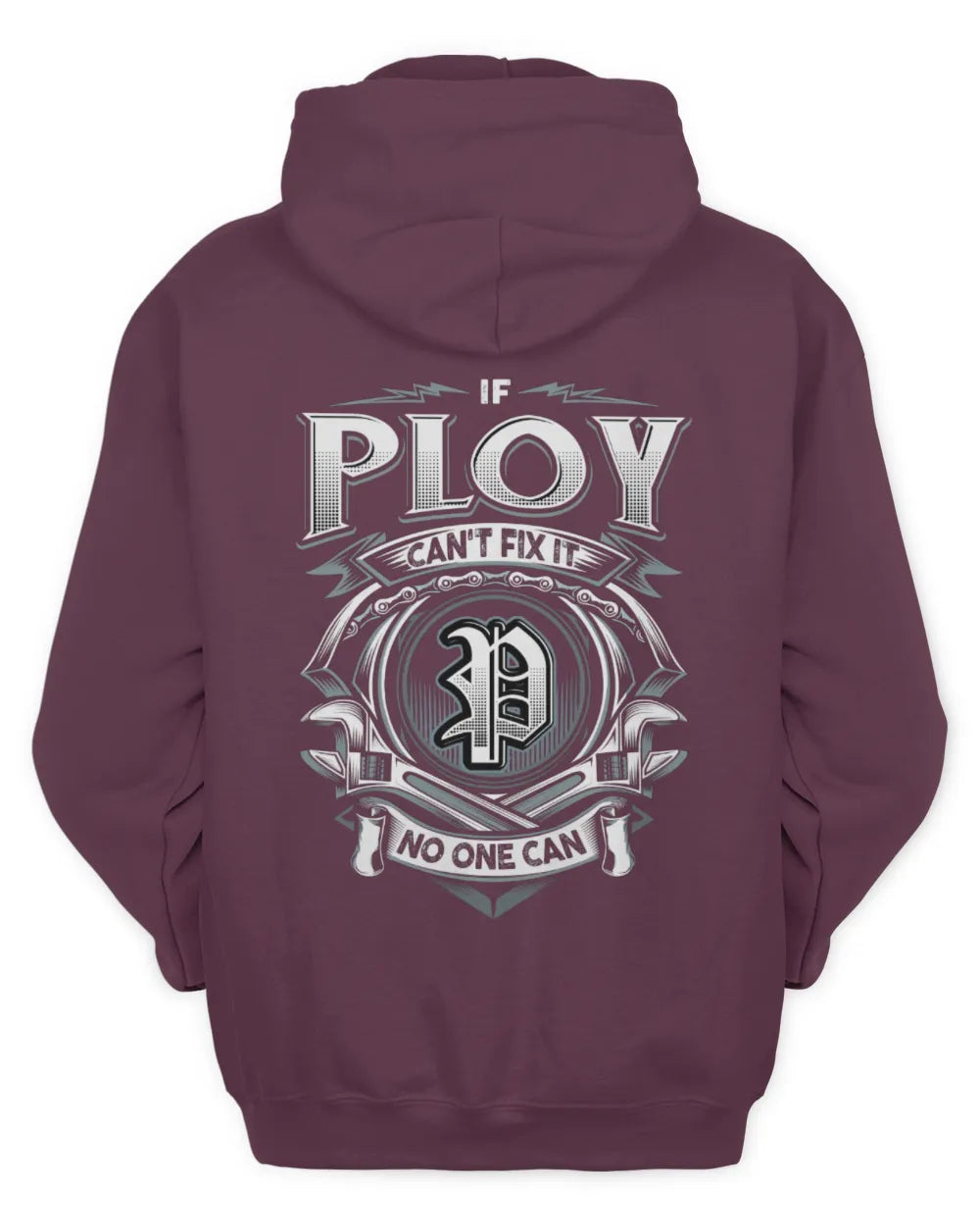 PLOY AP81-K4-626 - Personalized Ahmed Quote Apparel “If Ahmed Can't Fix It, No One Can” - Unisex Hoodie - Maroon