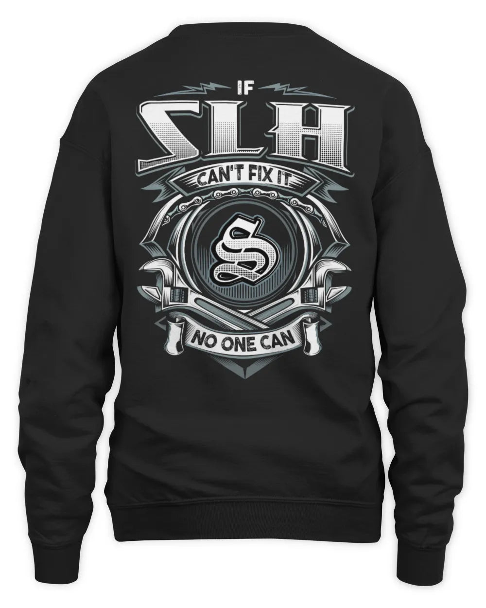 SLH AP81-K4-626 - Personalized Ahmed Quote Apparel “If Ahmed Can't Fix It, No One Can” - Unisex Sweatshirt - Black
