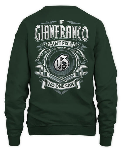 GIANFRANCO AP81-K4-626 - Personalized Ahmed Quote Apparel “If Ahmed Can't Fix It, No One Can” - Unisex Sweatshirt - Forest Green