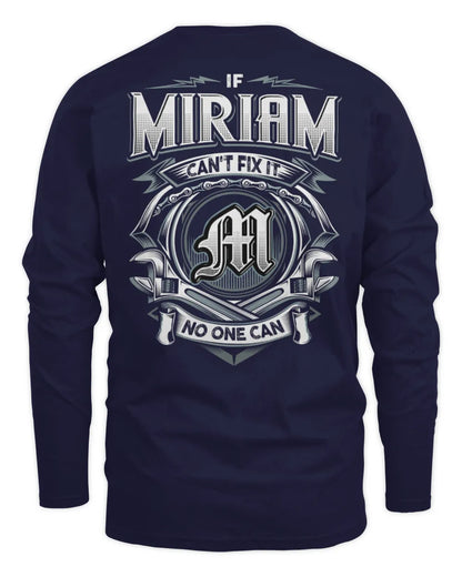 MIRIAM AP81-K4-626 - Personalized Ahmed Quote Apparel “If Ahmed Can't Fix It, No One Can” - Men's Long Sleeved T-Shirt - Navy