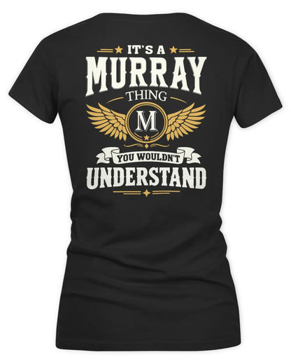 MURRAY KT06-M008 It’s a [NAME] Thing – You Wouldn’t Understand | Personalized Vintage T-Shirt - Women's V-Neck T-Shirt - Black