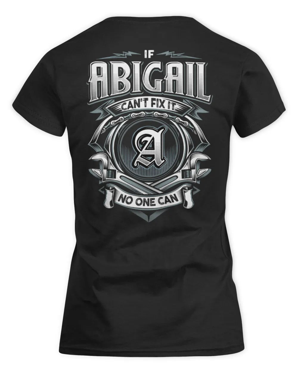 ABIGAIL AP81-K4-626 - Personalized Ahmed Quote Apparel “If Ahmed Can't Fix It, No One Can” - Women's Standard T-Shirt - Black