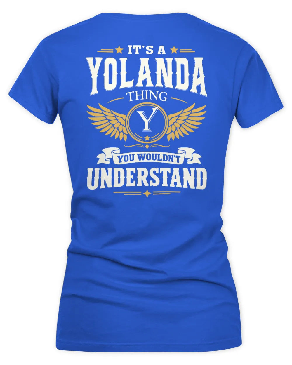 YOLANDA KT06-M008 It’s a [NAME] Thing – You Wouldn’t Understand | Personalized Vintage T-Shirt - Women's V-Neck T-Shirt - Royal