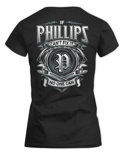 PHILLIPS AP81-K4-626 - Personalized Ahmed Quote Apparel “If Ahmed Can't Fix It, No One Can” - Women's Standard T-Shirt - Black