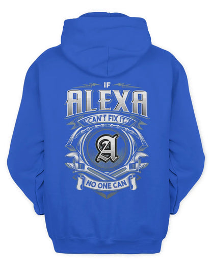 ALEXA AP81-K4-626 - Personalized Ahmed Quote Apparel “If Ahmed Can't Fix It, No One Can” - Unisex Hoodie - Royal
