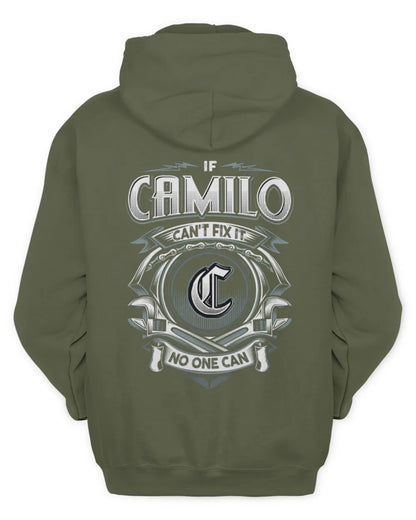 CAMILO AP81-K4-626 - Personalized Ahmed Quote Apparel “If Ahmed Can't Fix It, No One Can” - Unisex Hoodie - Military Green