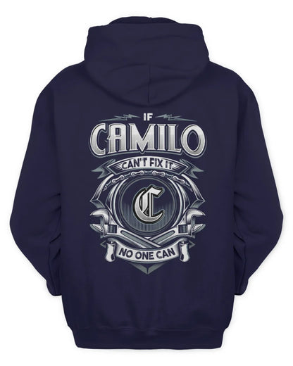CAMILO AP81-K4-626 - Personalized Ahmed Quote Apparel “If Ahmed Can't Fix It, No One Can” - Unisex Hoodie - Navy