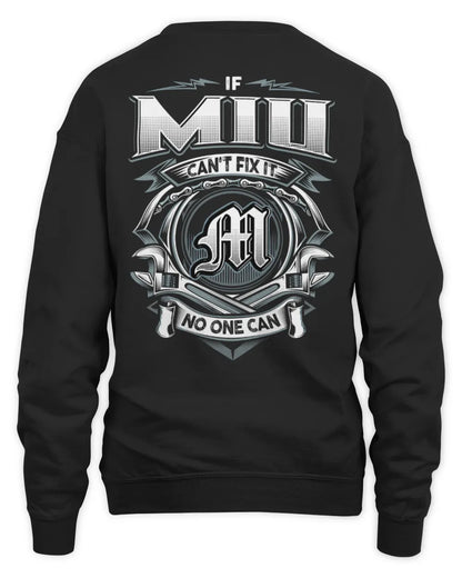 MIU AP81-K4-626 - Personalized Ahmed Quote Apparel “If Ahmed Can't Fix It, No One Can” - Unisex Sweatshirt - Black