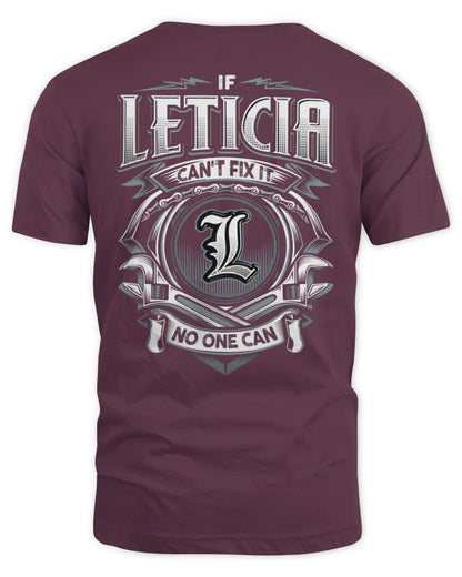 LETICIA AP81-K4-626 - Personalized Ahmed Quote Apparel “If Ahmed Can't Fix It, No One Can” - Unisex Standard T-Shirt - Maroon