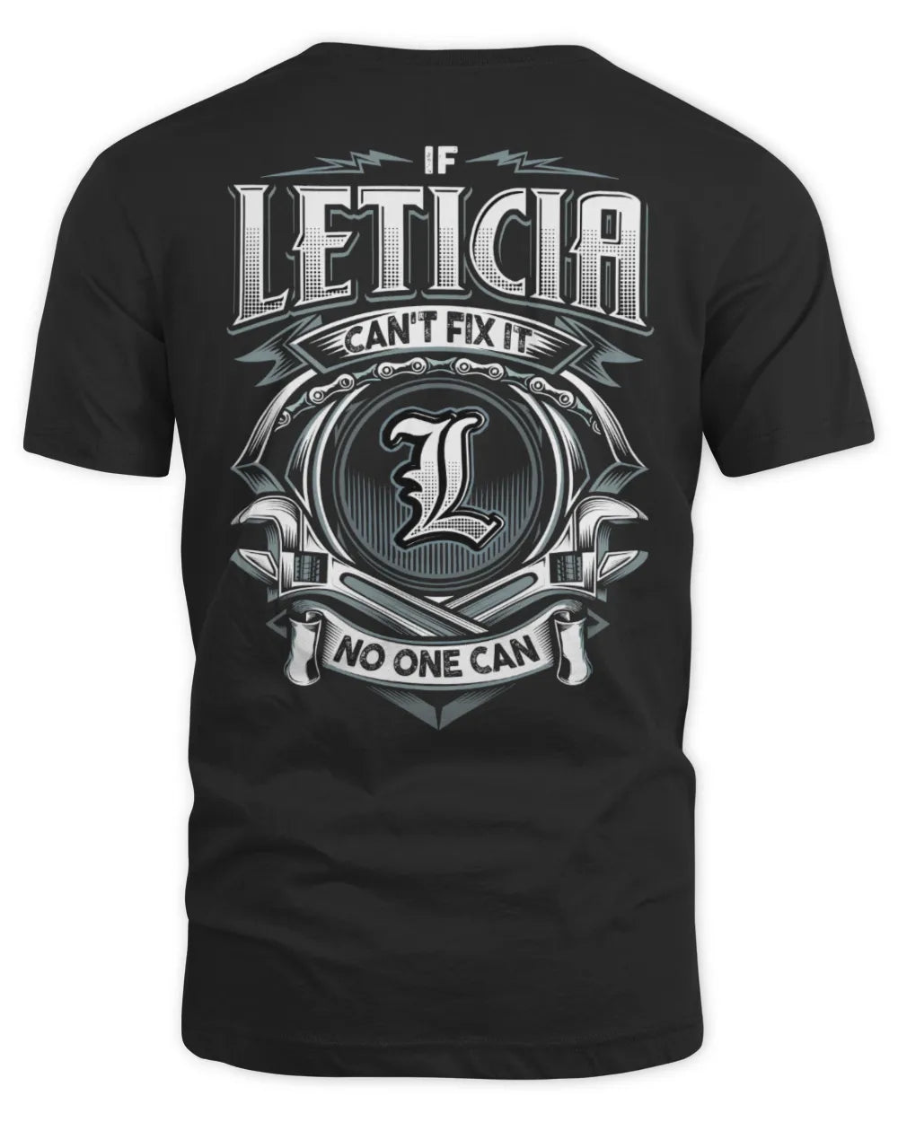 LETICIA AP81-K4-626 - Personalized Ahmed Quote Apparel “If Ahmed Can't Fix It, No One Can” - Unisex Standard T-Shirt - Black