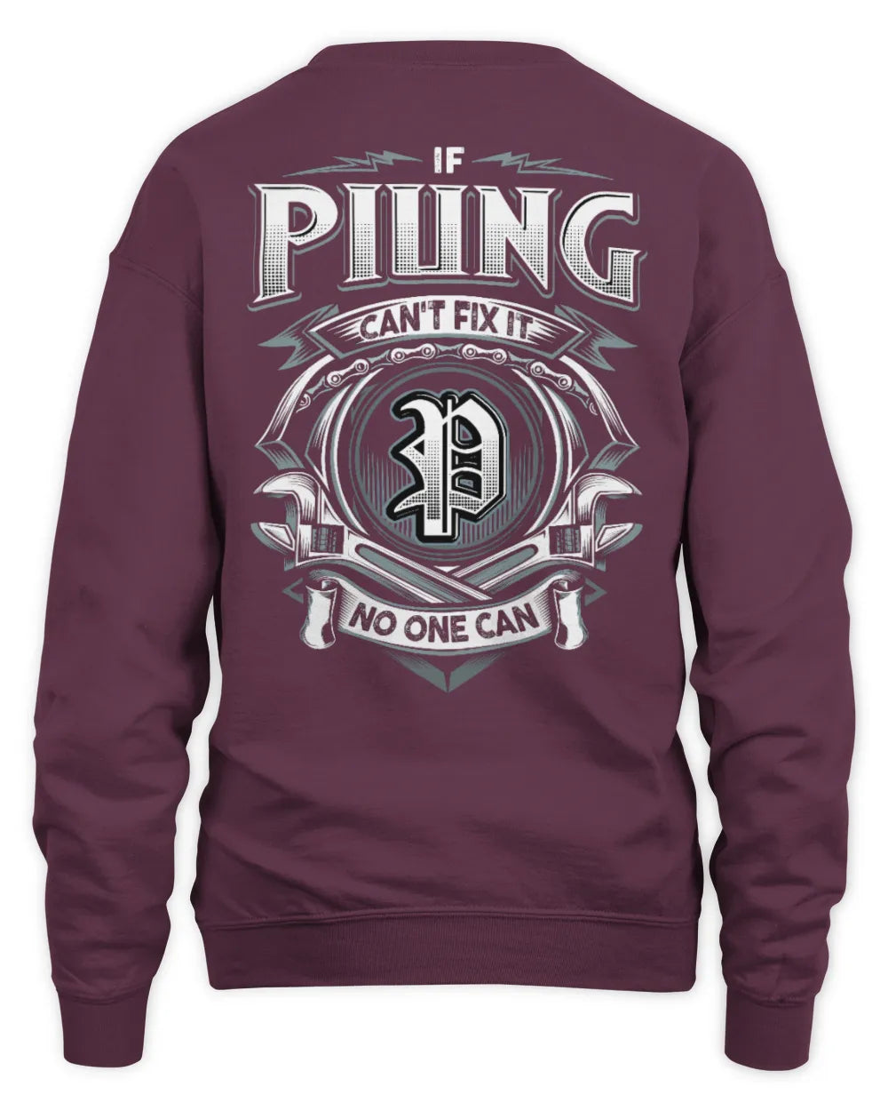 PIUNG AP81-K4-626 - Personalized Ahmed Quote Apparel “If Ahmed Can't Fix It, No One Can” - Unisex Sweatshirt - Maroon