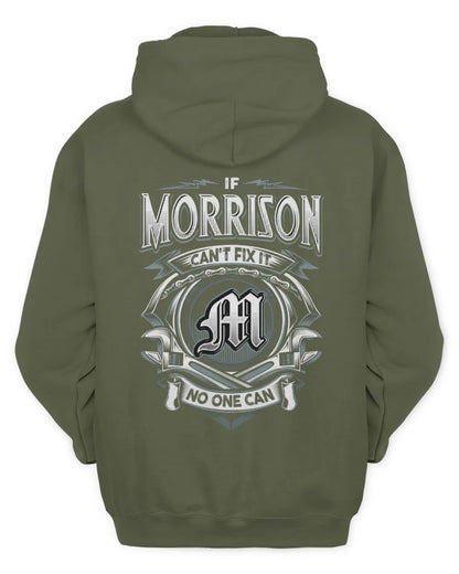 MORRISON AP81-K4-626 - Personalized Ahmed Quote Apparel “If Ahmed Can't Fix It, No One Can” - Unisex Hoodie - Military Green