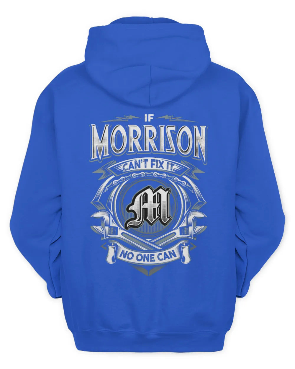 MORRISON AP81-K4-626 - Personalized Ahmed Quote Apparel “If Ahmed Can't Fix It, No One Can” - Unisex Hoodie - Royal