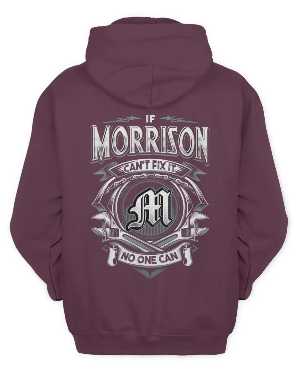 MORRISON AP81-K4-626 - Personalized Ahmed Quote Apparel “If Ahmed Can't Fix It, No One Can” - Unisex Hoodie - Maroon