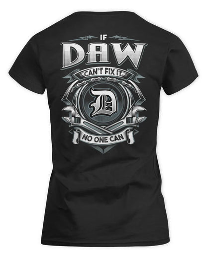 DAW AP81-K4-626 - Personalized Ahmed Quote Apparel “If Ahmed Can't Fix It, No One Can” - Women's Standard T-Shirt - Black