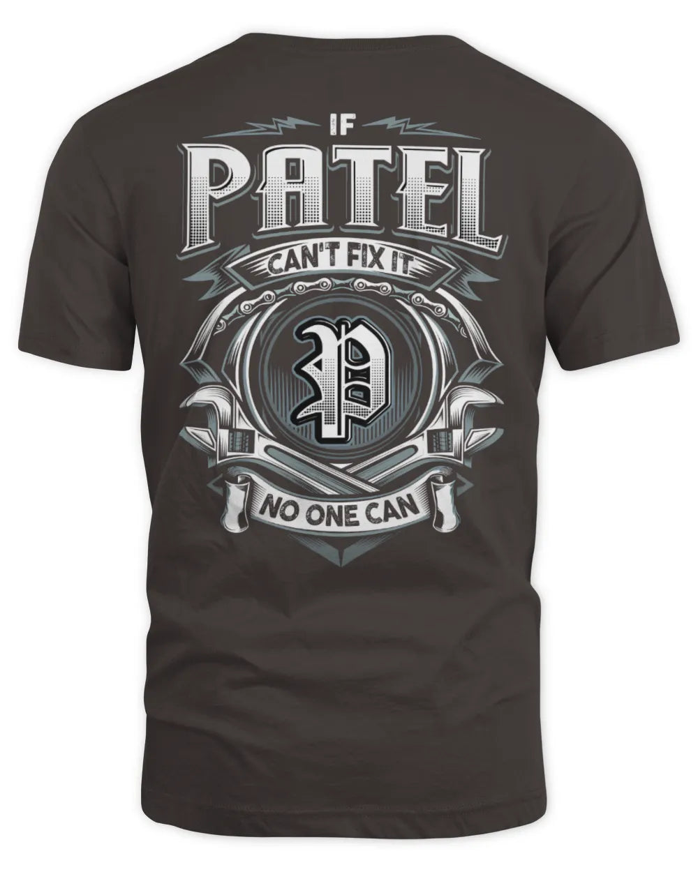 PATEL AP81-K4-626 - Personalized Ahmed Quote Apparel “If Ahmed Can't Fix It, No One Can” - Unisex Standard T-Shirt - Dark Chocolate
