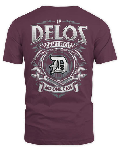 DELOS AP81-K4-626 - Personalized Ahmed Quote Apparel “If Ahmed Can't Fix It, No One Can” - Unisex Standard T-Shirt - Maroon