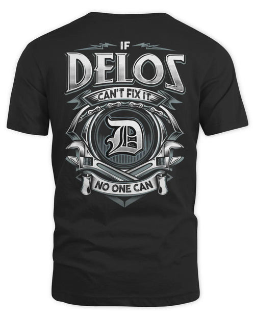 DELOS AP81-K4-626 - Personalized Ahmed Quote Apparel “If Ahmed Can't Fix It, No One Can” - Unisex Standard T-Shirt - Black