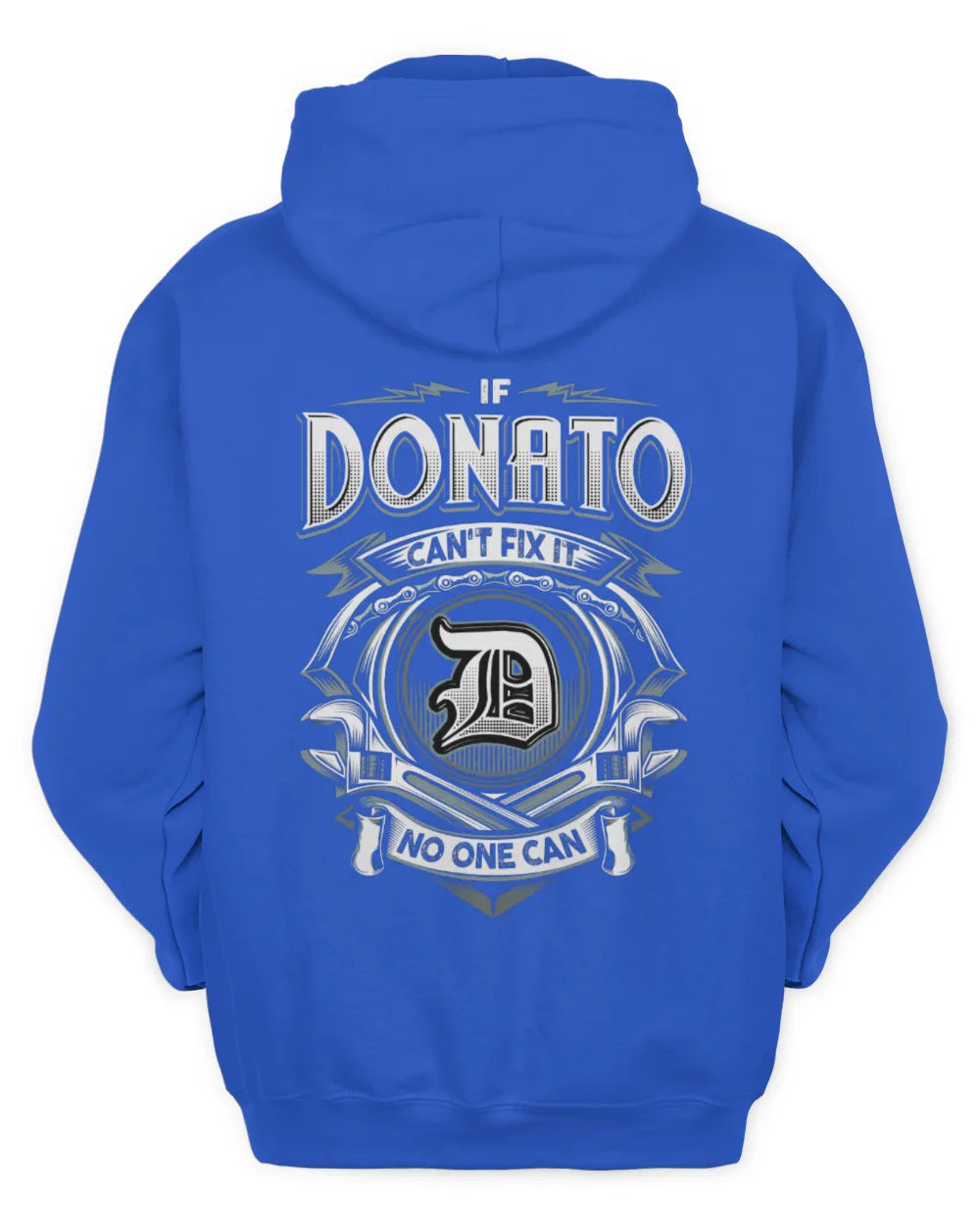 DONATO AP81-K4-626 - Personalized Ahmed Quote Apparel “If Ahmed Can't Fix It, No One Can” - Unisex Hoodie - Royal