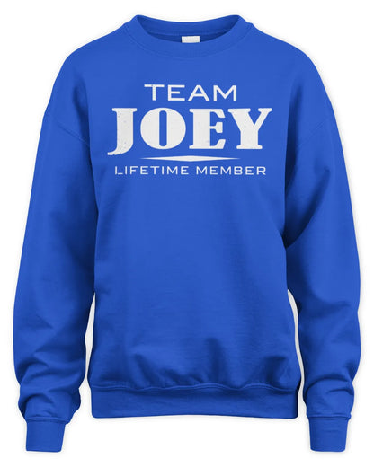 JOEY BL62-K4-128 - Personalized “Team NAME Lifetime Member” - Unisex Sweatshirt - Royal