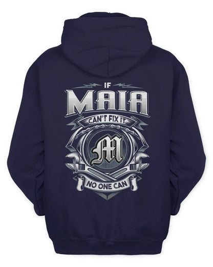 MAIA AP81-K4-626 - Personalized Ahmed Quote Apparel “If Ahmed Can't Fix It, No One Can” - Unisex Hoodie - Navy