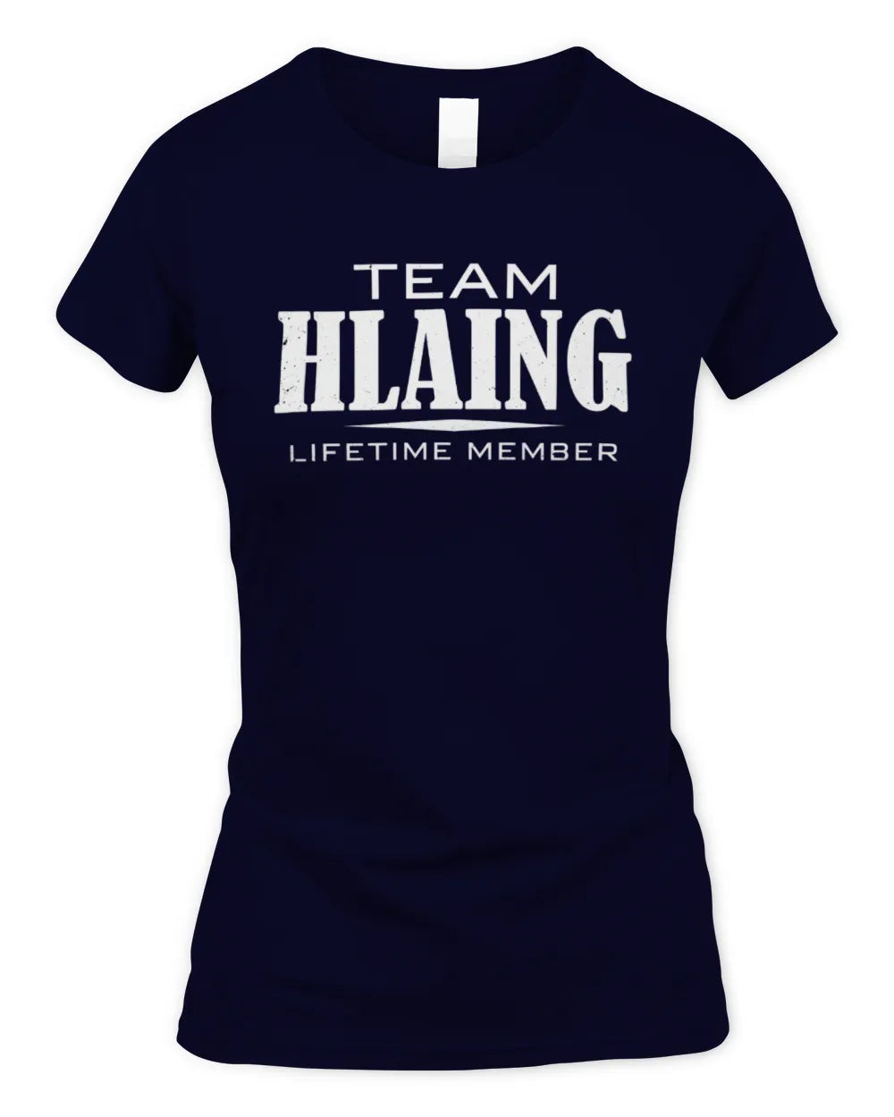 HLAING BL62-K4-128 - Personalized “Team NAME Lifetime Member” - Women's Standard T-Shirt - Navy