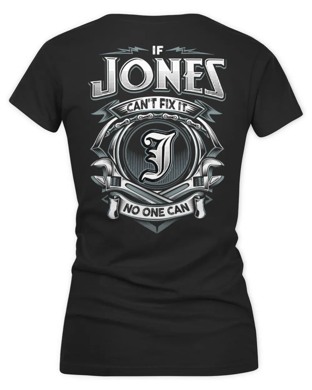 JONES AP81-K4-626 - Personalized Ahmed Quote Apparel “If Ahmed Can't Fix It, No One Can” - Women's V-Neck T-Shirt - Black