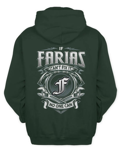 FARIAS AP81-K4-626 - Personalized Ahmed Quote Apparel “If Ahmed Can't Fix It, No One Can” - Unisex Hoodie - Forest Green