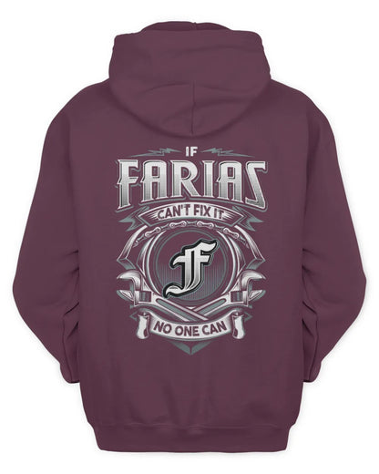 FARIAS AP81-K4-626 - Personalized Ahmed Quote Apparel “If Ahmed Can't Fix It, No One Can” - Unisex Hoodie - Maroon