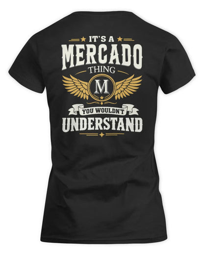 MERCADO KT06-M008 It’s a [NAME] Thing – You Wouldn’t Understand | Personalized Vintage T-Shirt - Women's Standard T-Shirt - Black