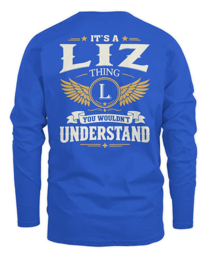 LIZ KT06-M008 It’s a [NAME] Thing – You Wouldn’t Understand | Personalized Vintage T-Shirt - Men's Long Sleeved T-Shirt - Royal