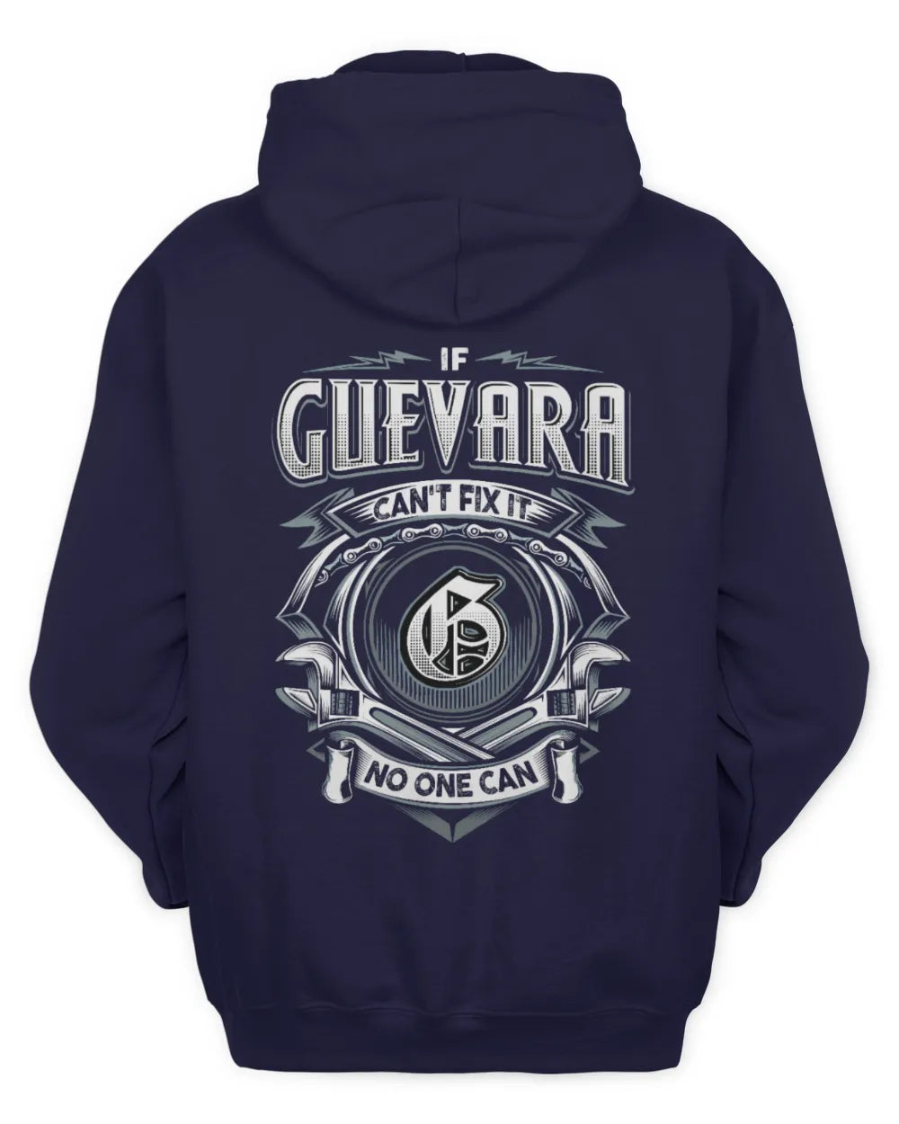 GUEVARA AP81-K4-626 - Personalized Ahmed Quote Apparel “If Ahmed Can't Fix It, No One Can” - Unisex Hoodie - Navy