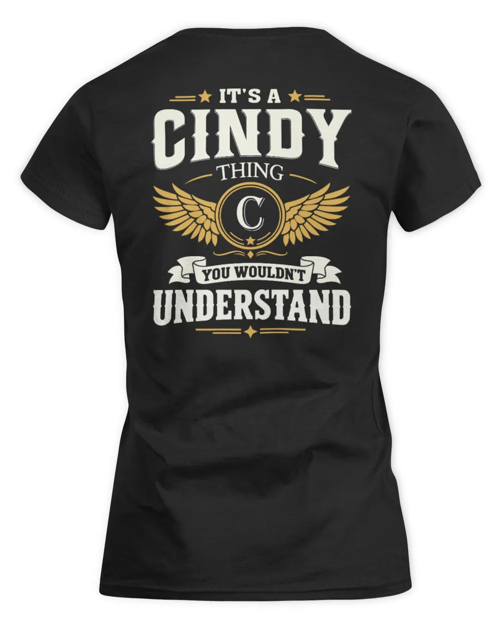 CINDY KT06-M008 It’s a [NAME] Thing – You Wouldn’t Understand | Personalized Vintage T-Shirt - Women's Standard T-Shirt - Black