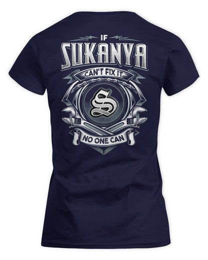 SUKANYA AP81-K4-626 - Personalized Ahmed Quote Apparel “If Ahmed Can't Fix It, No One Can” - Women's Standard T-Shirt - Navy