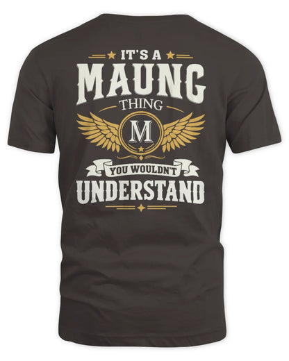 MAUNG KT06-M008 It’s a [NAME] Thing – You Wouldn’t Understand | Personalized Vintage T-Shirt - Unisex Standard T-Shirt - Dark Chocolate