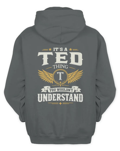 TED KT06-M008 It’s a [NAME] Thing – You Wouldn’t Understand | Personalized Vintage T-Shirt - Unisex Hoodie - Charcoal