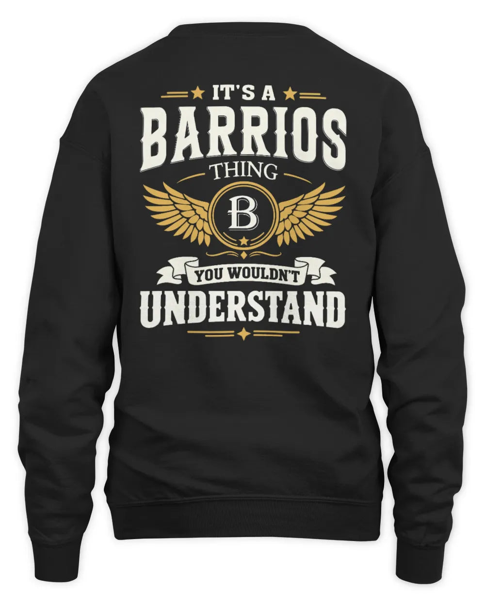 BARRIOS KT06-M008 It’s a [NAME] Thing – You Wouldn’t Understand | Personalized Vintage T-Shirt - Unisex Sweatshirt - Black